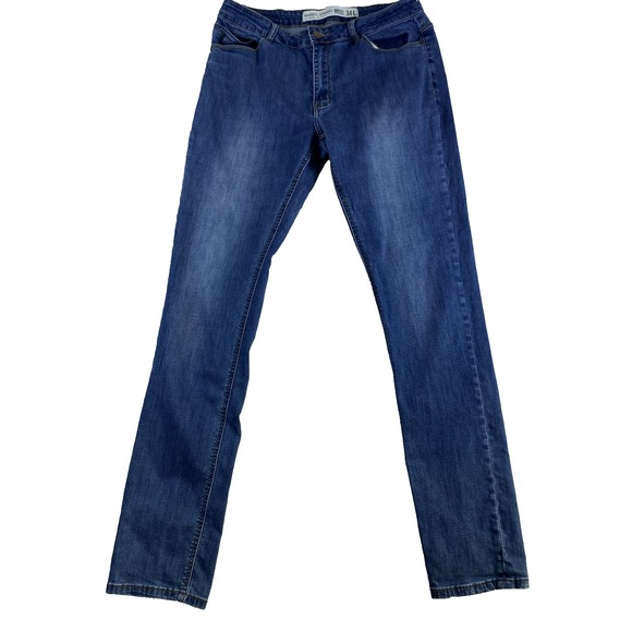 Barbell Jeans Men Sz 34x34L Tall Medium Wash Straight Leg - Picture 1 of 12